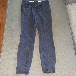 Pilcro and the Letterpress ladies High-Rise Skinny jeans. Black. Size 28